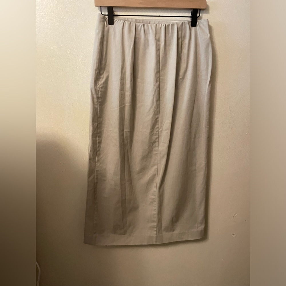 Nancy Bolen City Girl khaki skirt I. Size 8